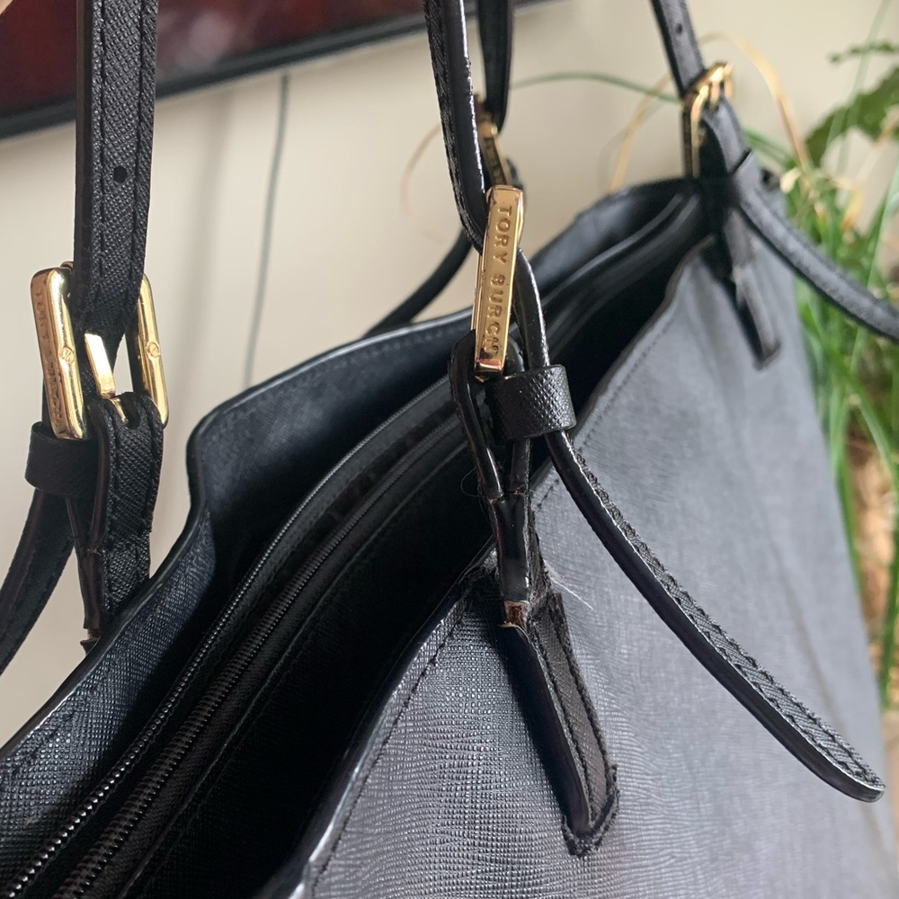 Authentic Tory Burch black tote - Picture 5 of 8